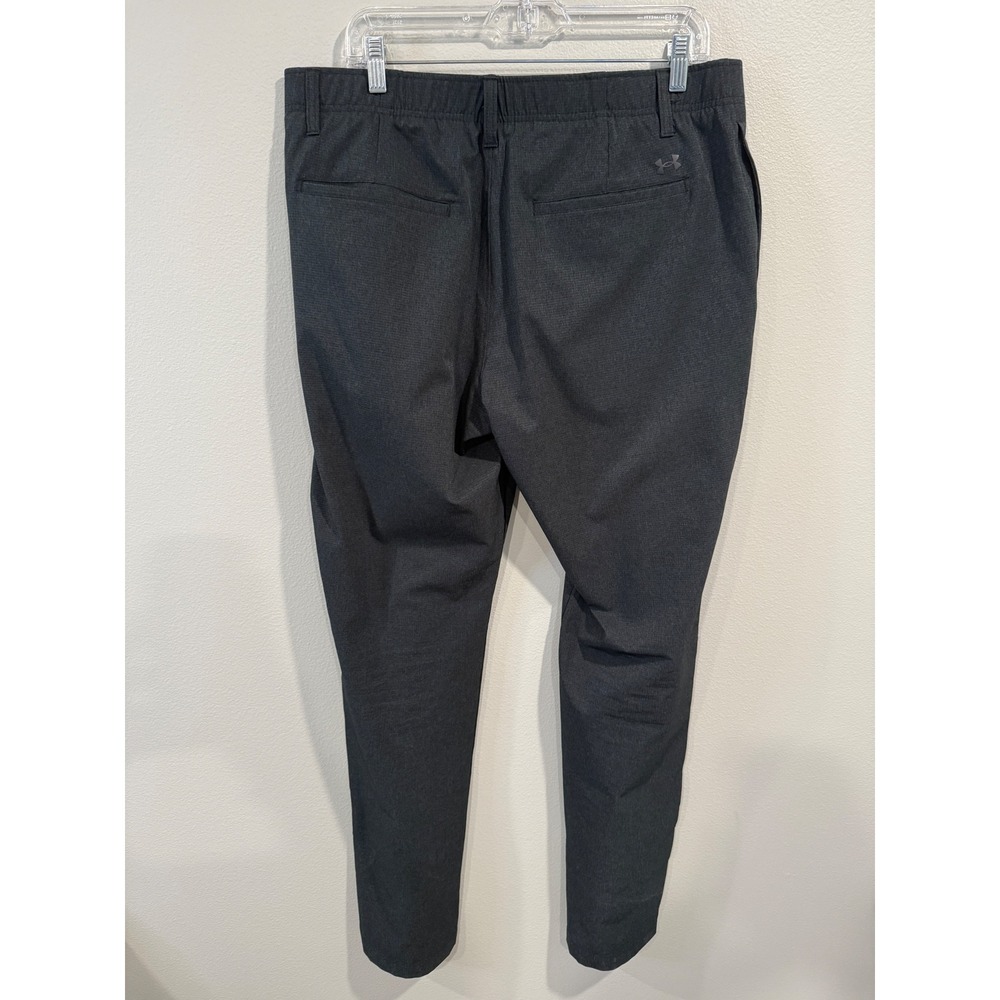 Under Armour Mens Golf Pants Charcoal Gray Heathered 36x34 Straight Leg RN 96510 - Picture 7 of 9